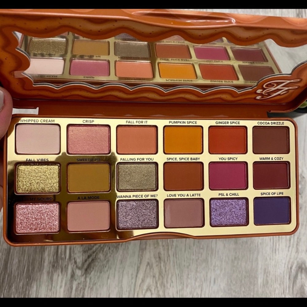 too faced pumpkin eyeshadow palette